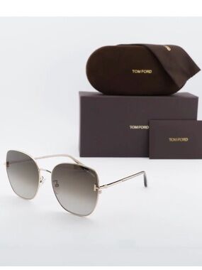 Tom Ford Women's Gold Frame Gradient Sunglasses - Gold/Gray